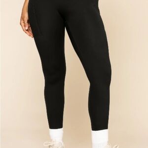 POPFLEX Tall Crisscross Hourglass® Legging with Pockets - Black Leggings 29”